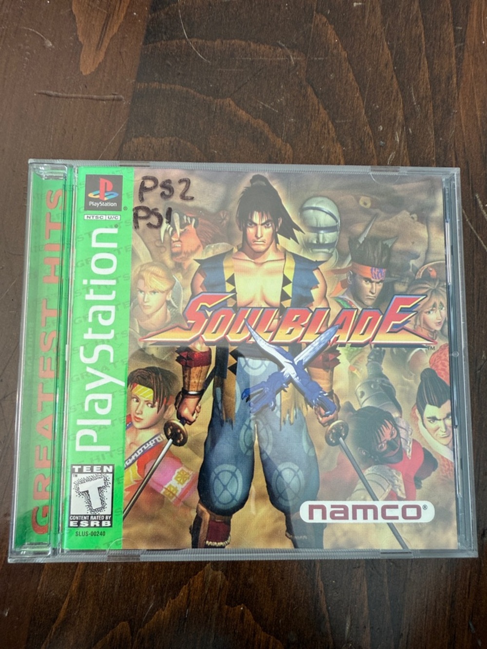 Sony PlayStation SoulBlade Greatest Hits – Green and Multicolor Cover